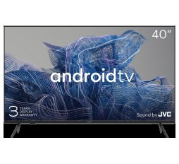 Slika proizvoda: 40', FHD, Google Android TV, Black, 1920x1080, 60 Hz, Sound by JVC, 2x8W, 41 kWh/1000h , BT5, HDMI ports 3, 24 months