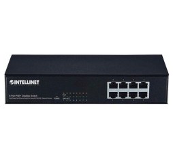 Slika proizvoda: Aktiva - Switch INTellinet Network PoE+ Switch, 8-Port, Desktop,Fast Ethernet 560764