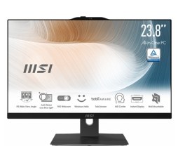 Slika proizvoda: All-in-one MSI Modern AM242TP 1M-2021XEU Core 5 / 16GB / 512GB SSD / 23.8" FHD / Touch / NoOS / black - adjustable stand