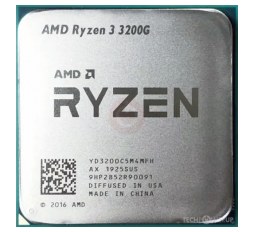 Slika proizvoda: AMD Ryzen 3 3200G (3.6/4.0 GHz) Socket AM4, 6MB cache, 65W, Radeon Vega Graphics, tray