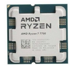 Slika proizvoda: AMD Ryzen 7 7700 - 3.80/5.30GHz (8 Cores) Socket AM5, 40MB cache, Radeon Graphics, bez hladnjaka, tray