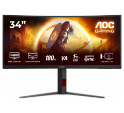 Slika proizvoda: AOC CU34G4 34",2xHDMI, DP,  180Hz, HAS