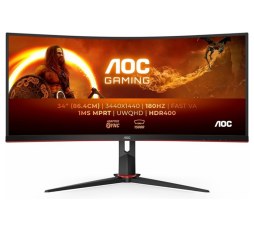 Slika proizvoda: AOC LED 34", CU34G2XP, HDMIx2, DP, 180Hz, 1ms