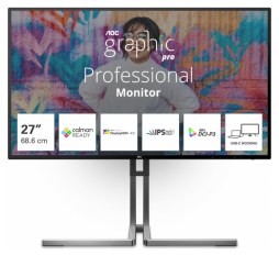 Slika proizvoda: AOC U27U3CV, 27", 4K, HDMI, DP, USB-C, RJ45, Calma