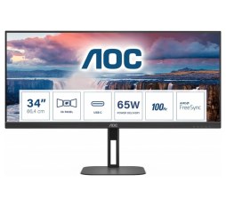 Slika proizvoda: AOC U34V5C, 34", HDMI, DP, USB-C, HAS, 100Hz