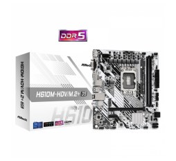 Slika proizvoda: ASRock MB H610M-HDV/M.2+, S.1700, 2xDDR5/5600MHz, PCIe 4.0, G-LAN, USB-C, VGA/DP/HDMI, mATX