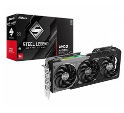 Slika proizvoda: Asrock Radeon RX 9070 XT Steel Legend Dark 16GB GDDR6, PCIe 5.0x16, 1×HDMI/3×DP