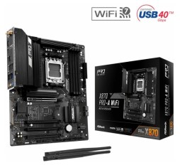 Slika proizvoda: ASRock X870 PRO-A WIFI, S.AM5, 4x DDR5/8000(OC), PCIe 5.0, 2.5 G-LAN, HDMI, USB 4, WiFi, ATX