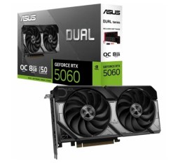 Slika proizvoda: Asus DUAL GeForce RTX 5060 8GB GDDR7 OC, 8GB GDDR7/128-bit, PCIe 5.0x16, HDMI/3×DP