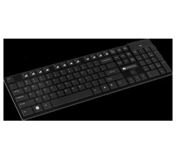 Slika proizvoda: CANYON 2.4GHZ wireless keyboard, 105 keys, slim design, chocolate key caps, AD layout 