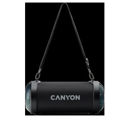 Slika proizvoda: CANYON BSP-7, Bluetooth Speaker, BT V5.0, Jieli JLAC6925B, 3.5mm AUX, 1*USB-A port, micro-USB port, 1500mAh lithium ion  battery, Black, cable length 0.6m, 278*117 *128mm, 0.941kg