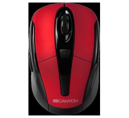 Slika proizvoda: CANYON MSO-W6, 2.4GHz wireless optical mouse with 6 buttons, DPI 800/1200/1600, Red, 92*55*35mm, 0.054kg