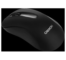 Slika proizvoda: CANYON MW2 2.4GHz wireles Optical Mouse with 3 buttons, DPI 1200, Black, 108*65*38mm, 0.066kg