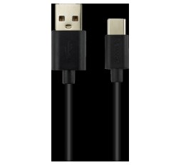 Slika proizvoda: CANYON UC-2 Type C USB 2.0 standard cable, Power & Data output, 5V 1A, OD 3.2mm, PVC Jacket, 2m, black, 0.036kg