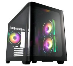 Slika proizvoda: FSP S380 Black, 3x vent., crno, bez napajanja