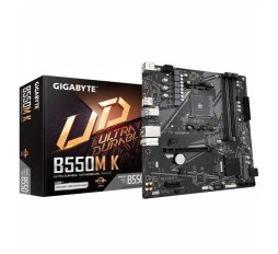 Slika proizvoda: Gigabyte MB B550M K, S.AM4, 4XDDR4/4733(O.C.) PCIe 4.0, G-LAN, HDMI/DP, mATX