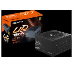 Slika proizvoda: GIGABYTE UD750GM PG5 Power Supply 750W, PCIe Gen5 16Pin, Modular, 80 PLUS Gold, Japanese capacitors, 120mm smart control fan, EU plug
