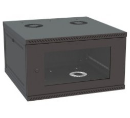 Slika proizvoda: IPCOM 19" zidni ormar 9U - 600×600×480mm, staklena vrata, crni (2/2)