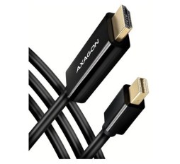 Slika proizvoda: Kabel CC MiniDisplayPort > HDMI, 1.8m, Crni, RVDM-HI14C2, AXA