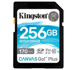 Slika proizvoda: Kingston Canvas Go! Plus SD, R170MB/W90MB, 256GB