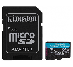 Slika proizvoda: Kingston microSDXC, Select plus Go,R170/W70, 64GB