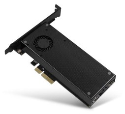Slika proizvoda: Kontroler AXAGON PCEM2-DC PCI-E 3.0 x16-DUAL M.2 SSD(NVMe + SATA),sa hladnjakom
