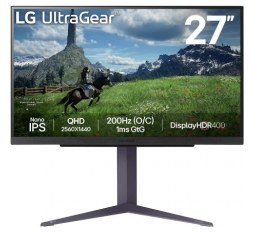 Slika proizvoda: LG 27GS85Q, IPS, QHD, 2xHDMI, DP, USB, 180Hz, 1ms