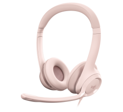 Slika proizvoda: Logitech H390 slušalice s mikrofonom, USB, roza