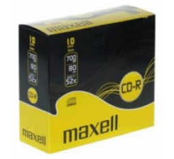 Slika proizvoda: Maxell CD-R 52x, 700MB, 10 slim kom u kutiji