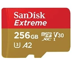 Slika proizvoda: Memorijska kartica MEM SD MICRO 256GB Sandisk Extreme, A2, V30, U3 Memorijska kartica SanDisk Extreme 256GB