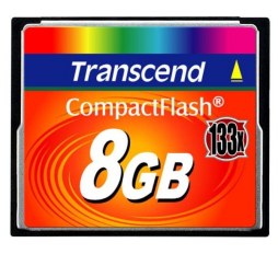 Slika proizvoda: Memorijska kartica Memorijska kartica Compact Flash Transcend 8GB 133X Compact Flash 8GB 133X