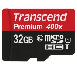 Slika proizvoda: Memorijska kartica Memorijska kartica Transcend SD MICRO 32GB HC Class UHS 1 + SD adapter