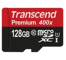 Slika proizvoda: Memorijska kartica Memorijska kartica Transcend SD MICRO 128GB HC Class10 + SD adapter