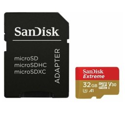 Slika proizvoda: Memorijska kartica Memorijska kartica SanDisk Extreme microSDHC 32GB + Adapter SDSQXAF-032G-GN6AT