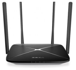 Slika proizvoda: Mercusys AC1200 bežični usmjerivač (Dual-Band Gigabit Router) 300Mbps/867Mbps (2.4GHz/5GHz), 802.11ac/b/g/n, 1×G-WAN, 4×G-LAN, 4 x fiksne antene