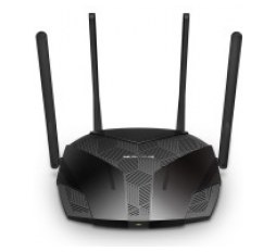 Slika proizvoda: Mercusys MR80X AX3000 bežični usmjerivač (Dual-Band WiFi 6 Router) 574Mbps/2402Mbps (2.4GHz/5GHz), 802.11ax/ac/a/b/g/n, 3×G-LAN, 1×G-WAN, 4×5 dBi fiksne omni-direkcione antene