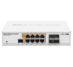 Slika proizvoda: Mikrotik Cloud Router Switch CRS112-8P-4S-IN, QCA8511 400Mhz CPU, 128MB RAM, 8×G-LAN PoE-out, 4×SFP, RouterOS L5, desktop kućište, rack mount, PSU