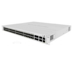 Slika proizvoda: Mikrotik Cloud Router Switch CRS354-48P-4S+2Q+RM, 48xG-LAN (svi PoE-out), 4x10G SFP+, 2x40G QSFP+ cages, RouterOS L5, 1U rackmount, 750W PSU