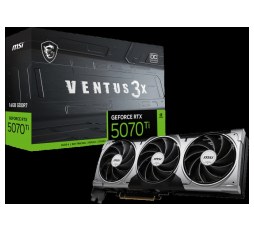Slika proizvoda: MSI GeForce RTX 5070 TI Ventus 3X OC 16GB GDDR7, PCIe 5.0, HDMI/3×DP