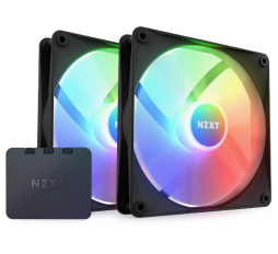 Slika proizvoda: NZXT 2x F140 RGB Core crni + RGB kontroler