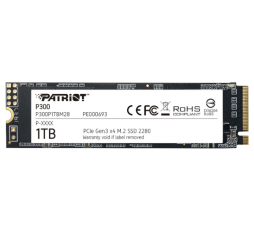 Slika proizvoda: Patriot SSD P300 R2100/W1650, 1TB, M.2 NVMe