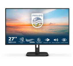 Slika proizvoda: Philips 27" 27E1N1200A, VGA, HDMI, DP, 120Hz, zvuč