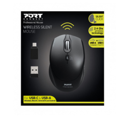 Slika proizvoda: Port miš OFFICE PRO SILENT, bežični, crni