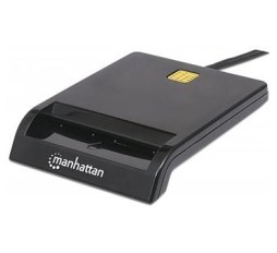 Slika proizvoda: POS - Dodaci POS DOD SMART CARD READER Manhattan USB čitač pametnih kartica crni
