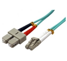 Slika proizvoda: Roline VALUE optički kabel 50/125µm LC/SC Duplex, OM3, 1.0m, tirkizni