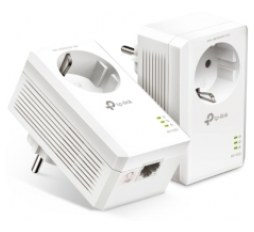 Slika proizvoda: TP-Link AV1000 Powerline Gigabit mrežni adapter, 1000Mbps, dodatna strujna utičnica, HomePlug AV2 (duplo pakiranje)