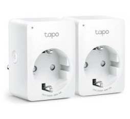Slika proizvoda: TP-Link Tapo P100-2 WiFi Smart Plug (2 pack) 2.4GHz, 802.11b/g/n, BT4.2, Tapo app, Wi-Fi kontrola, Timer/Schedule postavke, Glasovna kotrola Amazon Alexa/Google Assistant