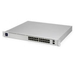 Slika proizvoda: Ubiquiti UniFi Managed 24-port Gigabit Switch, 16-port PoE+ (95W), 2×SFP, Rackmount (USW-24-PoE Gen2)
