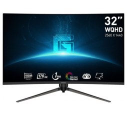 Slika proizvoda: Zaslon MSI G32CQ5P / 31.5" / WQHD / 170Hz / 1ms (MPRT) / ukrivljen / črn - nastavljiv po višini