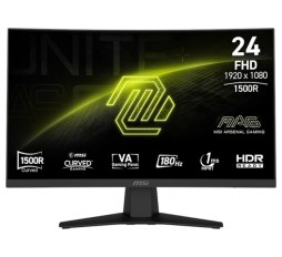 Slika proizvoda: Zaslon MSI MAG 244C / 23.6" / FHD / VA / 180Hz / 1ms (MPRT) / ukrivljen / črn